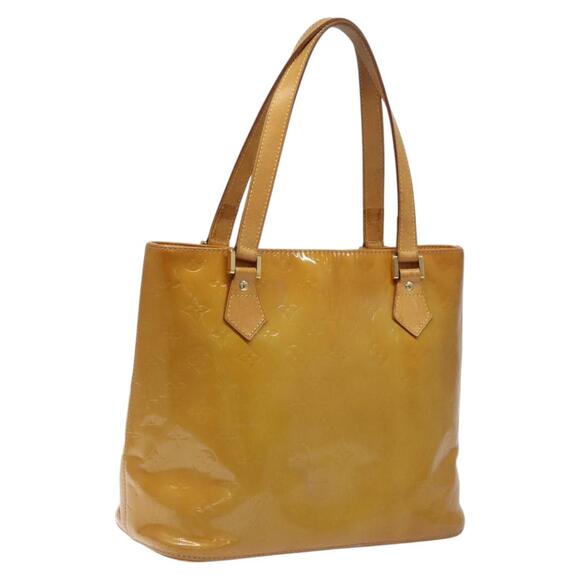LOUIS VUITTON Monogram Vernis Houston Hand Bag Beige M91004 - Picture 1 of 12